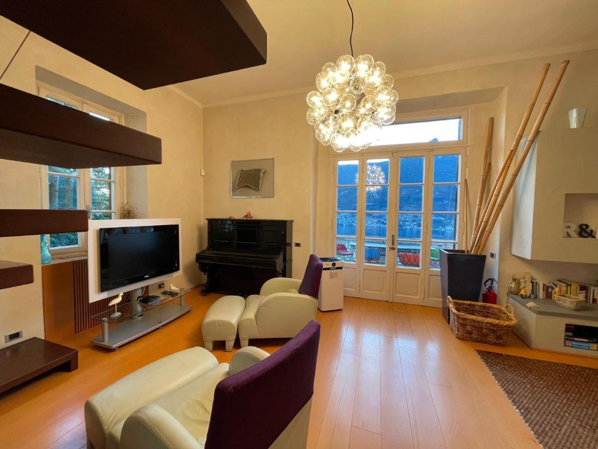 Lake Como Villa Ines Apartment Faggeto Lario Esterno foto