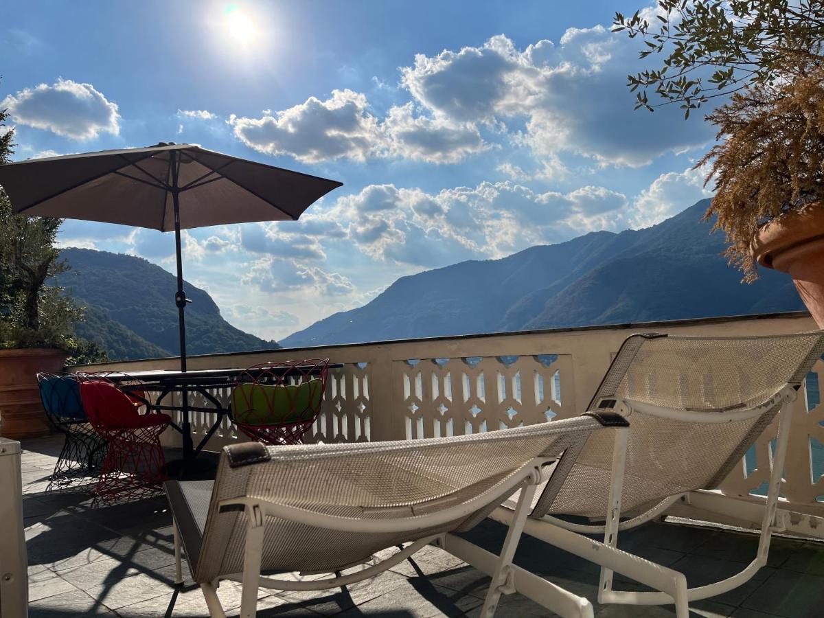 Lake Como Villa Ines Apartment Faggeto Lario Esterno foto
